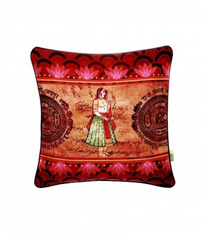 Indian Queen Cushion Cover