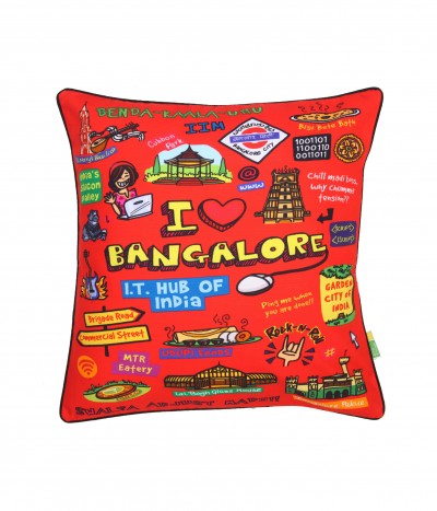 Coloured Bangalore Cushion Cover
