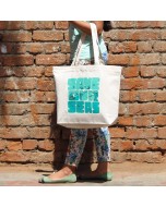Save Our Seas Printed Cotton Tote Bag - Natural