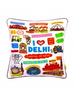 Delhi White Cushion Cover