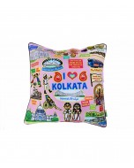 Coloured Kolkata Cushion Cover