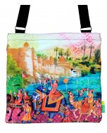 Indian Art Parade Cotton Sling Bag