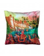 Indian Art Parade Cushion Cover