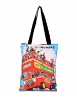 Small Aamchi Mumbai Bus Cotton Bag