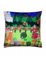 Indian Art Garden Cushion Cover