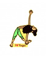 Green Indian Yogi Magnet