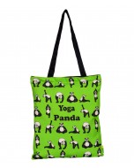 Yoga Panda Cotton Tote Bag