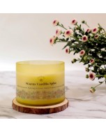 Handpoured Warm Vanilla Spice Soy Wax Aroma Candle - 450 ml
