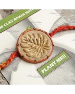 Goodluck Leaf Plantable Clay Rakhi - The Abstract Nature Collection