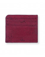Rio Card Case, Made from Cork - Maroon