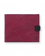 Arden Minimal Wallet, Made from Cork - Maroon