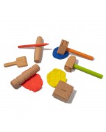 Wooden Stamping Kit for Play Dough