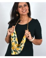 Tote Scarf - Citrus luxury, Made from Recycled PET