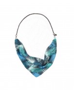 Tote Scarf - Ocean and Forest - 2 in 1 design, Made from Recycled PET