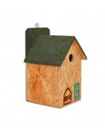 House Shaped Sparrow And Tit Nestbox, Made from Recycled Wood