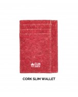 Dodo Cork Slim Wallet - Wine Red