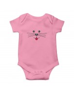 Cute Little Mouse Cotton Onesie Rompers - Pink, 9-12M