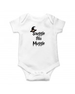 Snuggle Muggle Cotton Onesie Rompers - White, 6-9M