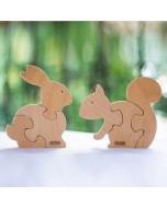 3 Piece Chunky Wooden Puzzle - Set Of 2