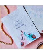 Handmade Theme Printed Stamp|Tuskan Joy Greeting Card with Envelope