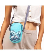 Polar Bear Love Crossbody Mobile Sling Bag - Blue