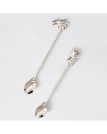 Silver Plated Bar Spoon - Silver, Pack of 2