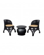 Handcrafted Recycled Tyre Cottage Chair & Mushroom Table Furniture - Set of 2+1