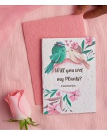 Valentine's Day Greeting Card with Pink Envelope