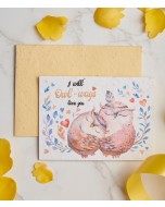 Valentine's Day Greeting Card with I'll Owl Ways Love You Envelope