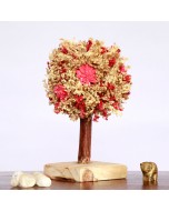 Handcrafted Natural Fruit Tree with Wooden Stem and Base