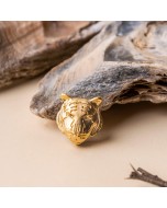 Handmade Brass & Gold Plated Tigris Brooch - Golden