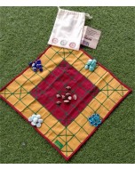 Chowkabara 9x9 Embroidered Game Set - Red