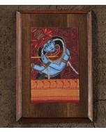 Upcycled Krishna Kerla Mural Hand-painted Wooden Wall Frame