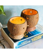 Upcycled Coconut Shell Jalaja Votive Holder