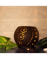 Upcycled Coconut Shell Vanaja Votive Holder