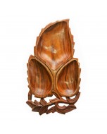 Indian Rosewood Mango Leaf Shape Dry-fruit Serving Tray