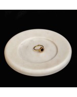 Moon Trinket Marble Tray - White