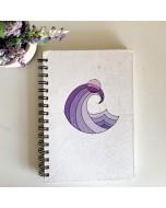 Notebook - Classic Notebook with Purple Wave cover (Lined) | Note & Tap