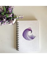 Notebook - Classic Notebook with Purple Wave cover (Bullet) | Note & Tap