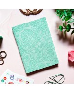 Cotton Canvas Monochrome Passport Cover - Mint Green