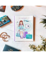Cotton Canvas Traveller Chic Passport Cover - Purple & Mint