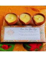 Pure Cow Ghee Diya - Set of 12