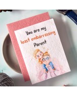 Greeting Card for Least Embarrassing Parent
