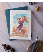 Plantable Greeting Card (Twirl of Love), Made from Recycled Cotton