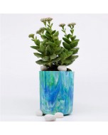 Recycled Plastic Eco Pots - Aquamarine