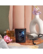Premium Soy Wax Scented Jar Candle - Citrus Mist, Black, 200 grams