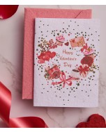 Valentine's Day Greeting Card with Sweet Love Envelope