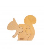 3 Piece Chunky Wooden Puzzle - Squirrel