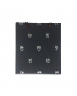 Gift Bag with Buttons - Black Paper and White Owls Print