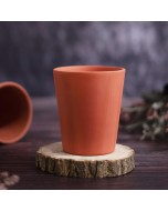 Handcrafted Terracotta Sip of Satisfaction Tumblers - Set of 4, 270 ml